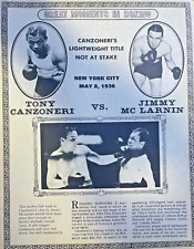 1970 Boxing Match Tony Canzoneri vs Jimm Mc Larnin May 8 1936 picture