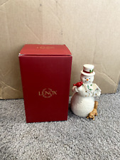Lenox Annual 2022 Snowman With Cardinal and Squirrel 7” Figurine picture