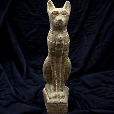 Authentic Egyptian Bastet Goddess Statue – Rare Large Replica for Home Decor picture