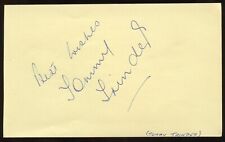 Tommy Trinder d1989 signed autograph 3x5 Cut English Comedian You lucky people picture