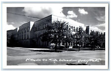 Missoula Montana MT Postcard High School Mckay Photo c1930's RPPC Photo picture