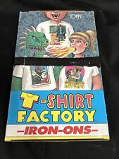 1988 Topps T-Shirt Factory Iron-Ons Unopened Box 36 Mint Packs  picture