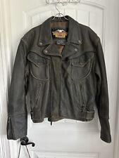 Never Worn Vintage All Leather Harley Davidson Jacket - Size Men’s Medium picture