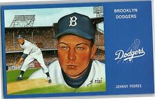1988 6 Johnny Podres P Rini Mlb Susan Brooklyn Postcard Dodgers Art Series 1 picture
