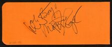 Martha Raye d1994 & Ted Donaldson d2023 signed 2x5 cut autograph in 1947 picture