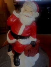 Vimtage Home Deco Assoc Santa Sitting On Chimney 13 Inch picture