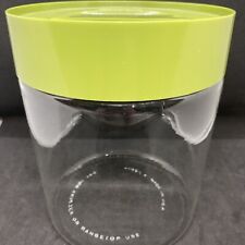 Vintage 1970s Pyrex Avocado Green Large Glass canister with twist lid picture