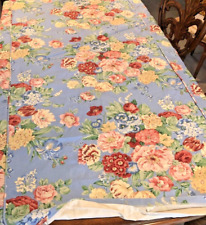 Vintage Bella Blue Duvet Cover Country Floral & Blue Cotton & Flax  65