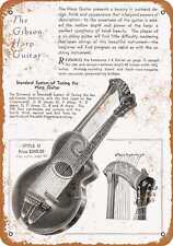 Metal Sign - 1932 Gibson Gibson Harp Guitar - Vintage Look Reproduction picture