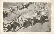 West Virginia Mountaineers Going to Town Gary WV PM Iaeger 1908 Postcard picture