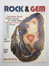1976 AUGUST ROCK & GEM MAGAZINE Gemstone Bowls Antler Bola Agate Setting Stones picture
