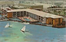 Boatel Motor Lodge c1970s Oakland, California UNP Aerial View Postcard B4409.4 picture