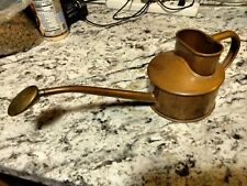 Vintage HAWS ELLIOTT COPPER 1 Pint WATERING CAN Original Patina England picture