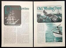 Whaleboat Races 1930 article “Races Revive Old Whaling Days” George Fred Tilton picture