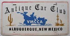 1960's-1970's ANTIQUE CAR CLUB VMCCA ALBUQUERQUE NM BOOSTER License Plate  picture