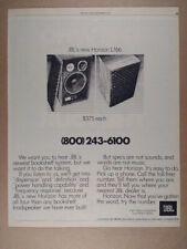 1975 JBL Horizon L166 Speakers vintage print Ad picture