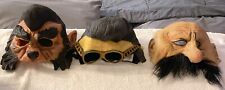 VTG Don Post-PAPER MAGIC-DISGUISE Mask LOT OF 3 Latex Halloween- 1999 & UP picture