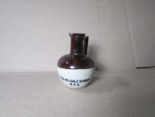 Small Antique Miniature Stoneware Advertising Jug The Reliable Stores NPU picture