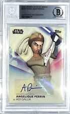 2020 Women of Star Wars ANGELIQUE PERRIN Adi Gallia Signed Auto Card BAS Slabbed picture
