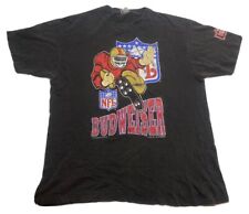 Vintage Nfl Budweiser T-Shirt Single Stitch Size XL H4? picture