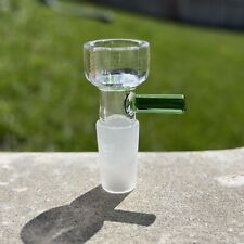 14mm Glass Bowl With Screen Water Pipe Bong Replacement Slide Bowl Piece - Green picture