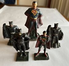 Very Rare Combined Lead Vintage 1940 Set Of 1940 Supermen And 1940-50’s Batmen picture
