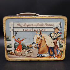 1950's Roy Rogers and Dale Evans Double R Bar Ranch Metal Lunch Box picture