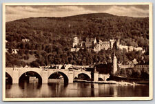 Heidelberg Alte Brucke und Schlob RPPC Real Photo Postcard Stamped picture