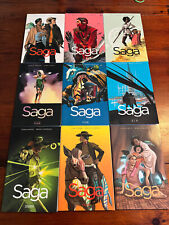 Saga Vol #1-9 TPB-Brian K. Vaughn & Fiona Staples-Image Comics-Nice-Fast Ship picture