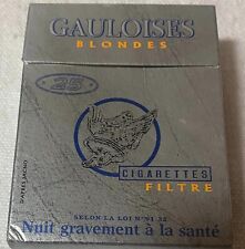 Vintage Gauloises Blondes 25 Filter Cigarette Cigarettes Cigarette Paper Box picture