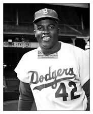 JACKIE ROBINSON BROOKLYN DOGGERS BASEBALL PLAYER 8X10 PHOTOGRAPH picture