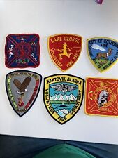 LOT OF 6 Alaska City Patches Fire Department Kotzebue Lake George Prudhue Bay picture