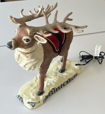 Vintage 1998 Christmas Holiday Creations 17” Animated Moving Reindeer Figure picture