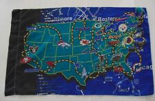 Vintage NFL Road To The Super Bowl Pillowcase Chiefs Vikings Dolphins Steelers picture