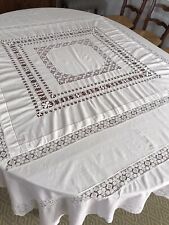 Vintage Tenerife Lace Tablecloth Extra Wide 82
