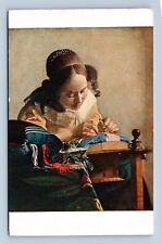The Lacemaker Painting Johannes Vermeer Muse du Louvre UNP DB Postcard L12 picture