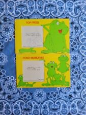 *Lot of 2* VTG 1970s Cardboard frog picture frames top frog pond memories picture