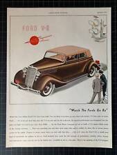 Vintage 1935 Ford V-8 Print Ad picture
