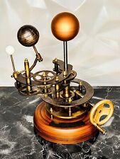 Orrery Earth Rotation Around Sun Brass Handcrafted Functional Solar System picture