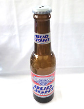 Bud Light Beer Coin Bank Plastic Tall 23'' (distressed) picture