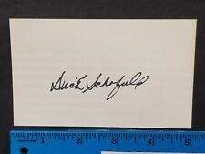 1950S-70S VINTAGE 3X5 CARD HAND SIGNED AUTO DICK SCHOFIELD W/COA JSA AVAILABLE picture