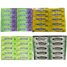 Chewing Gum Wrigley's Spearmint, Double Mint, Juicy Fruit, Blueberry 100 Sticks. picture