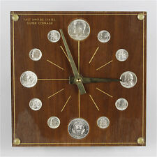 Vintage Last United States Silver Coinage Marion Kay No. 72 Numismatic Clock picture