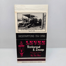 Vintage Matchcover Levee Restaurant Lounge Cairo Illinois Ohio River picture