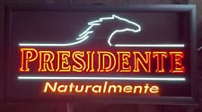 RARE Neon Presidente Lighted Beer Sign A-Rod Alex Rodriguez Chairman picture