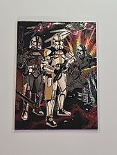 2006 Topps Star Wars Evolution Update Edition Etched Foil Clone Troopers #6 picture