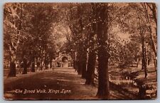 Broad Walk Kings Lynn Antique Divided Back Postcard picture