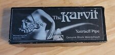 Karvit yourself Genuine Block Meerschaum Uncarved Pipe Vintage Manxman Pipes Ltd picture