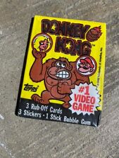 Vintage Topps Donkey Kong Card & Sticker Wax Pack - Factory Sealed picture