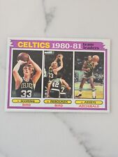1981-82 Topps Larry Bird Nate Archibald Boston Celtics Team Leaders Card #45 HOF picture